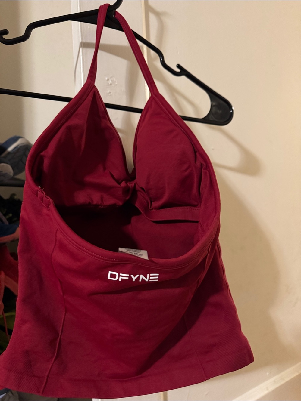 Women's Defyne Burgundy Halter Camisole Top medium